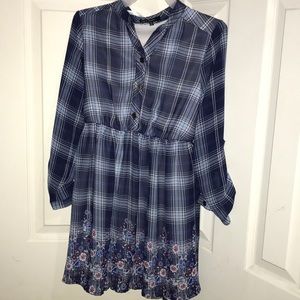 Navy Flower Dress